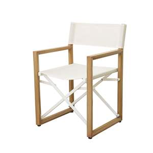 Juego de 2 Sillas Plegables de Aluminio con Acabado Imitación Madera para Muebles de Patio - Product Image 2