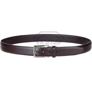 Ceinture en cuir bordeaux de qualité supérieure pour hommes, ceinture formelle pour costumes et pantalons, fabricant de vêtements de haute qualité Power World - Product Image 3