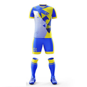 Conjunto Deportivo de Fútbol Unisex con Patrón de Sublimación, Traje Completo de Compresión, Ropa Deportiva Transpirable, Ligera, para Todas las Temporadas - Product Image 2