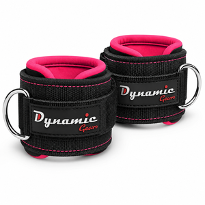 Sangles de cheville robustes, confortables et réglables, nouvelle arrivée, respirantes, en nylon souple, avec doubles anneaux en D, pour le fitness et le bodybuilding - Product Image 2