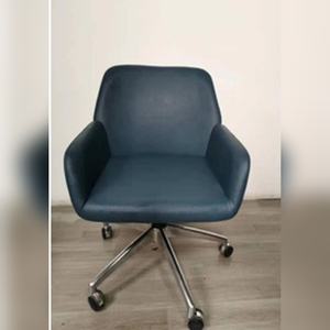 Chaise de bureau réglable avec structure métallique, siège en MDF HPL, norme CARB P2 E0, base et siège démontables - Product Image 4