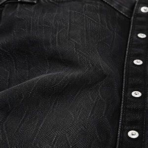 Shorts de Mezclilla con Tachuelas para Hombre, Estilo Urbano, Corte Moderno, Estilo Veraniego, Corte Relajado, Shorts de Mezclilla Premium para Hombre - Product Image 6