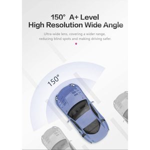 Cámara de Coche Dual 4K UHD de 9.66 Pulgadas con Control por Voz, Visión Nocturna, Pantalla Táctil, Cámara Trasera Impermeable con Vista de 150 Grados - Product Image 4