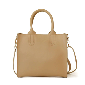 Bolsos de Hombro de Moda para Hombre en Color Beige, de Alta Calidad, Gran Capacidad, Diseño Suave, Duraderos, de Cuero Genuino con Cierre de Cremallera, a la Moda - Product Image 3