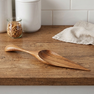 Utensilios de Cocina de Madera de Suar de Grado Alimenticio con Incrustaciones de Cáscara de Coco Oscura, Color Marrón Claro, Hermosos Utensilios para Servir y Cocinar - Product Image 4