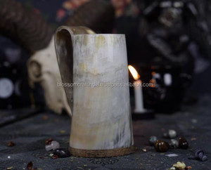 Mug en corne de buffle artisanal de qualité supérieure, texture rustique unique, matériau authentique, élégant, traditionnel, idée cadeau décorative - Product Image 2