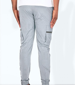 Pantalon de survêtement en toile de coton léger, décontracté, imperméable, respirant, à taille élastique, avec logo personnalisé, de haute qualité, pour la vente en gros - Product Image 3