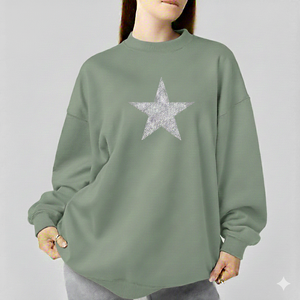 เสื้อพูลโอเวอร์คอเต่าทันสมัยพร้อมผ้าฟลีซเนื้อนุ่ม ทรงหลวมสบายและมีเสน่ห์แบบแฟชั่นลำลองในเมือง - Product Image 6