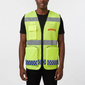 Gilet de sécurité réfléchissant haute visibilité pour l'hiver avec logo personnalisé, classe 1 ANSI, LED clignotante, imperméable, pour le contrôle du trafic et la construction - Product Image 1
