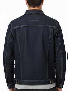 Veste en jean pour homme de haute qualité, style streetwear décontracté, en coton, pour la distribution en gros - Product Image 5