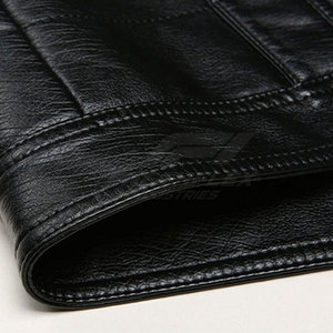 Low Price High Quality Custom Logo Printed Men's Casual <b>Leather</b> <b>Winter</b> <b>Jacket</b> Plus Size Customized Color Lightweight Durable - Product Image 3