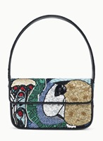 Tas Selempang Wanita Gaya Bohemian India, Katun Buatan Tangan Berhias Manik-Manik, Tas Belanja Ringan Ramah Lingkungan Kapasitas Besar