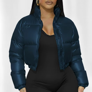 Chaqueta Acolchada Gruesa de Alta Calidad para Mujer, Invierno 2026, Abrigo con Relleno de Algodón, Cálido y Acolchado, con Marca Personalizada - Product Image 1