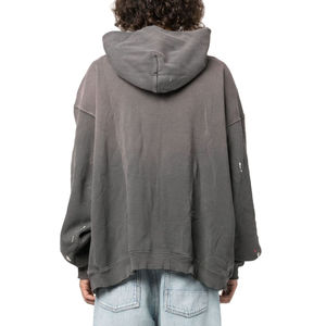 Custom Men Distressed Hoodie Oversized Washed Cotton Fleece Pullover <b>Sweatshirt</b> <b>Vintage</b> Streetwear Heavyweight Hoodie Graphic Pr - Product Image 4