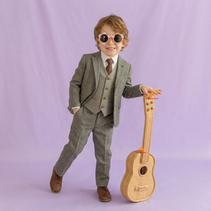 Juguete de Guitarra de Mimbre Hecho a Mano para Niños, Juguete de Imitación para Guardería, Instrumento Musical de Mimbre Natural, Decoración para Habitación Infantil - Product Image 3