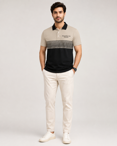 Camisas de Manga Corta Personalizadas para Hombre, Tallas Grandes, de Algodón Transpirable, con Logotipo Bordado en la Parte Delantera, Estilo Casual, Sólidas, para Golf - Product Image 1