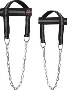 FARABI SPORTS Harnais de musculation robuste avec logo personnalisé, sangle de cou en nylon et néoprène, sangle de chaîne pour entraînement de force - Product Image 2