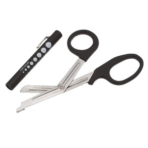 REHMAT NOOR INDUSTRIES – Kit professionnel de jauge pupillaire et lampe LED avec ciseaux à pansements assortis – Diagnostic médical et tableau pupillaire EMT - Product Image 6