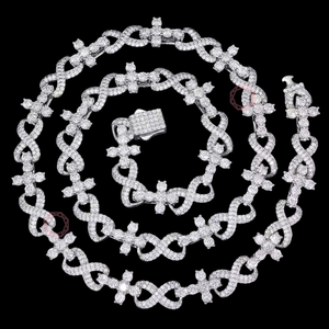 Wholesale OEM ODM Custom Jewelry Cross Infinity Necklace Fine Jewelry & Pendants Gold Plated Stainless Steel <b>Name</b> <b>Plate</b> - Product Image 2