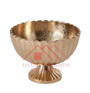 Centros de mesa último diseño compota dorada cuenco de flores para boda superventas al aire libre grande Pedestal florero - Product Image 6