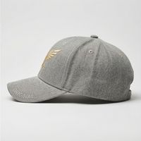 Casquettes de baseball gris clair avec aigle doré, sport, décontractées, imperméables, anti-transpiration, réglables, niveau professionnel, pour homme adulte, 100% coton, look A1