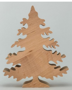 Décoration de Noël en bois, ornement de table vintage, artisanal, écologique, décoration d'intérieur - Product Image 5