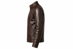 Veste en cuir véritable et toile de qualité supérieure pour homme – Vêtement d'extérieur de luxe, doux, confortable, classique et décontracté pour le quotidien - Product Image 4