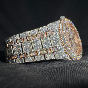 Reloj de Lujo Personalizado con Moissanita, Estilo Hip Hop, Totalmente Cubierto de Piedras, Relojes Mecánicos para Hombre, Mejor Precio en Reino Unido y Estados Unidos - Product Image 1