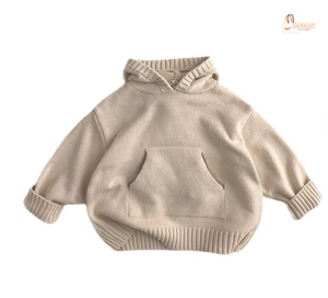 Cardigan en tricot rétro polyvalent pour garçons et filles, doux pour la peau et confortable, 100% coton écologique, motif animal, idéal pour l'automne - Product Image 1