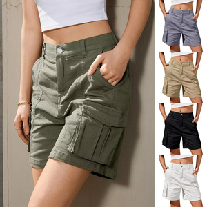 Shorts cargo de qualité supérieure pour femmes, design décontracté en coton à séchage rapide, à bas prix, shorts cargo pour femmes adultes - Product Image 3