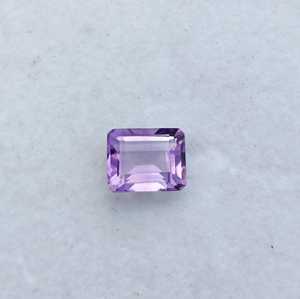 Piedra preciosa de amatista natural, corte octogonal, amatista morada facetada, cristal para la fabricación de joyas, anillos, collares, venta al por mayor. - Product Image 2