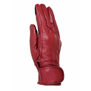 Gants de course à moto en cuir de chèvre véritable, couleur rouge, confortables, durables, coutures renforcées, gants de moto - Product Image 2