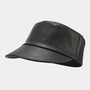 Mens Genuine Leather <b>Cap</b> Adjustable Strap Soft Comfortable <b>Baseball</b> Style Hat Breathable Daily Wear Outdoor Fashion Custom Logo - Product Image 1