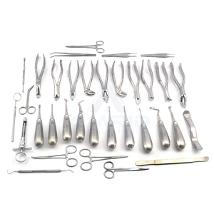 DIVIED INTERNATIONAL Juego de 32 Instrumentos Manuales para Extracción Dental y Cirugía Oral, Elevadores y Pinzas, con Empuñadura Acolchada y 5 Posiciones de Mandíbula - Product Image 3