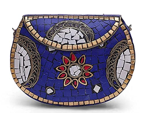 Latest Fashionable Designer Gold Brass Antique <b>Silver</b>-Plated <b>Clutch</b> Bag Women Customizable Color Size Elegant Daily Use CRAFT - Product Image 4