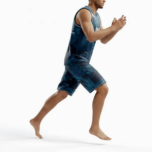 Tenues de basketball 100 % polyester en sergé, personnalisables avec appliqués imprimés, ensembles de vêtements d'équipe respirants, options grandes tailles, t-shirt - Product Image 3