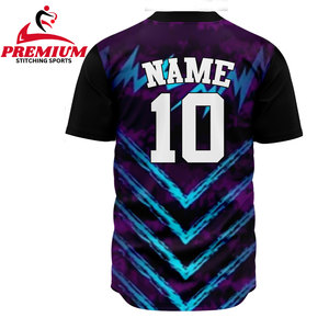 Camiseta de Béisbol de Alta Calidad con Sublimación Personalizada, Impresión Digital Completa, Diseño de Dibujos Animados, Envío Directo, Tallas Grandes - Product Image 4