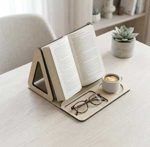 NEHA ENTERPRISES - Soporte de Madera para Libros, Estilo Moderno y Minimalista, Forma Rectangular, Ajustable, para Adultos, Escritorio, Lectura, Cumpleaños - Product Image 1