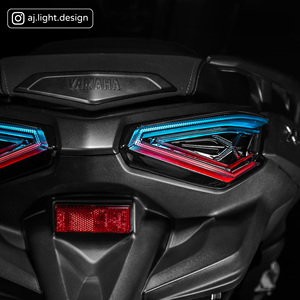 ไฟท้าย LED RGB 2 เลนส์ คุณภาพสูง ดีไซน์ AJ LIGHT ผลิตในไต้หวัน สำหรับ Yamaha XMAX V2  แบบติดตั้งเพิ่มเติม/อัพเกรด |   รับประกัน 12 เดือน - Product Image 4