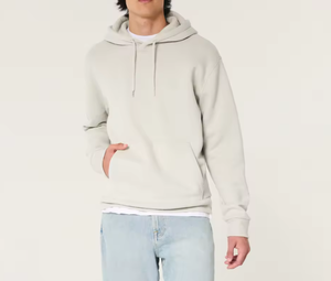 Sweat-shirt à capuche minimaliste personnalisé pour homme – Sweat-shirt en molleton de coton mélangé de qualité supérieure - Product Image 1