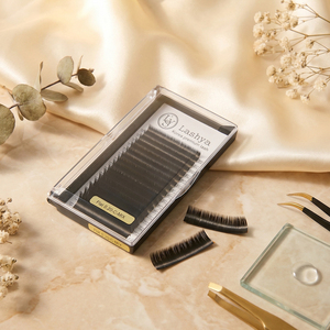 [Lashya] Pestañas de Volumen Ruso PBT con Curvatura B/C/CC/D y Fácil Creación de Abanicos, Bandejas de Pestañas Individuales de Marca Privada - Product Image 1