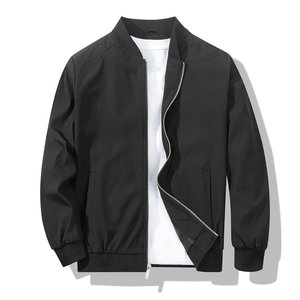 2026 New Arrival Bomber Jackets Custom Printing Long Sleeves Front Zipper Crew Neck Collar Breathable Bomber Jacket For Men's - Product Image 1