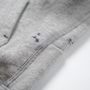 <b>Men</b>’s Grey Distressed Rhinestone Zip Up Hoodie with <b>jogger</b> trouser Custom Streetwear Fashion tracksuit - Product Image 4