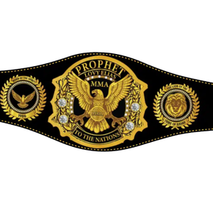 Ceinture de championnat MMA personnalisée Custom Prophecy avec motif d'aigle doré pour les combattants et les collectionneurs - Product Image 2