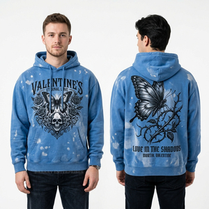 Sweat-shirts à capuche personnalisés en gros pour hommes, impression 3D en mousse de haute qualité, streetwear en coton molletonné - Product Image 3