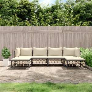Set Lounge da Giardino Antracite Beige - Product Image 1