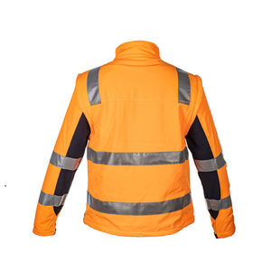 Chaqueta de Trabajo Reflectante de Invierno para Hombre, Impermeable, de Alta Visibilidad, para Seguridad en la Construcción, Resistente al Viento, Ropa de Trabajo de Seguridad - Product Image 3