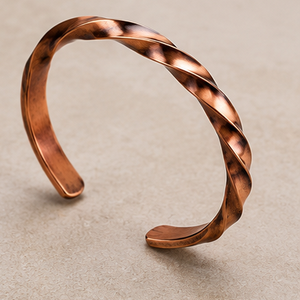 Pulsera de Cobre Puro en Espiral Trenzada Abierta, Brazalete Magnético de Cobre Puro, Joyería Metálica Exquisita - Product Image 6