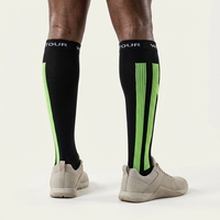 Calcetines de Compresión hasta la Rodilla, Ligeros y Delgados, para Jóvenes, para Correr, Viajar y Entrenar, Transpirables y Sin Costuras