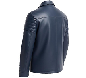 Chemise décontractée pour homme en cuir satiné avec fermeture éclair, manches longues, col rabattu, respirante, écologique, toutes saisons, chemises avec logo personnalisé - Product Image 3
